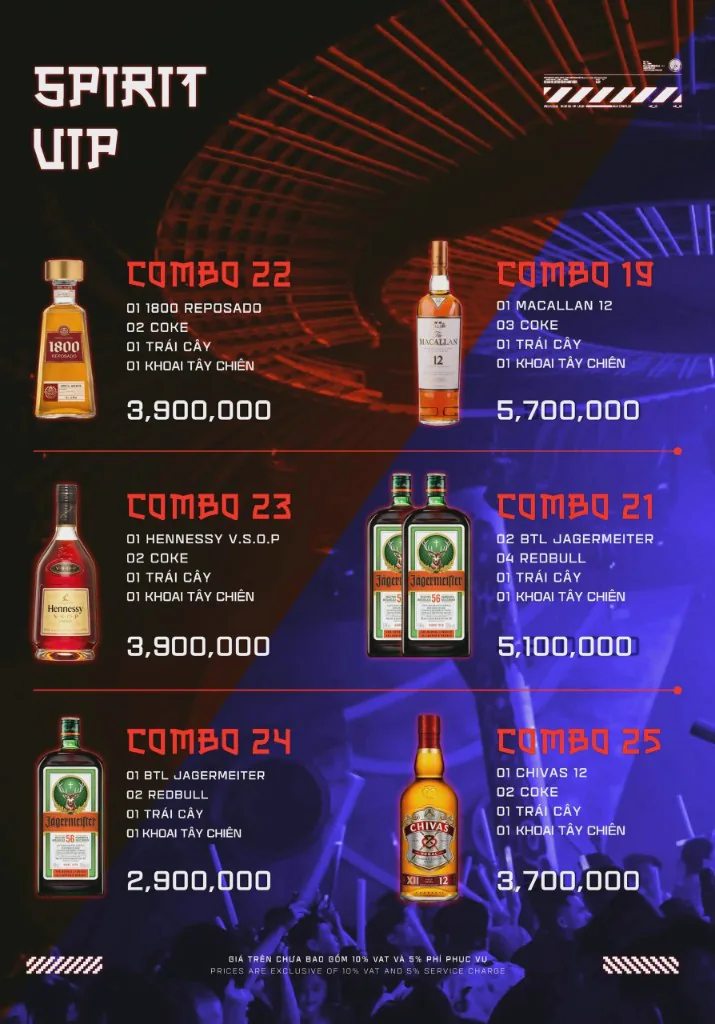 나트랑 키쇼 클럽 이용 가격 및 VIP 상세 메뉴 정보