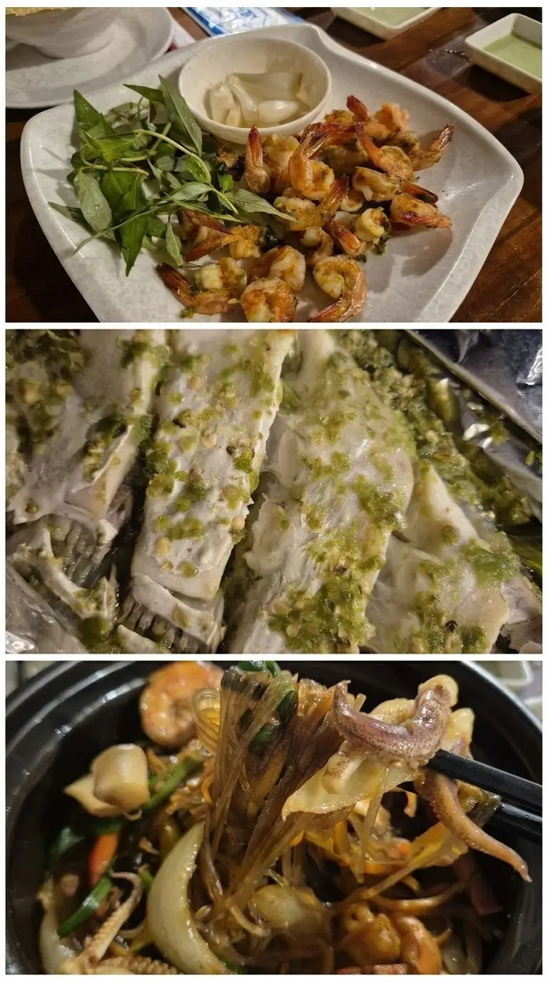 특제 소스가 듬뿍 올라간 마성의 나트랑 로컬 생선찜 요리